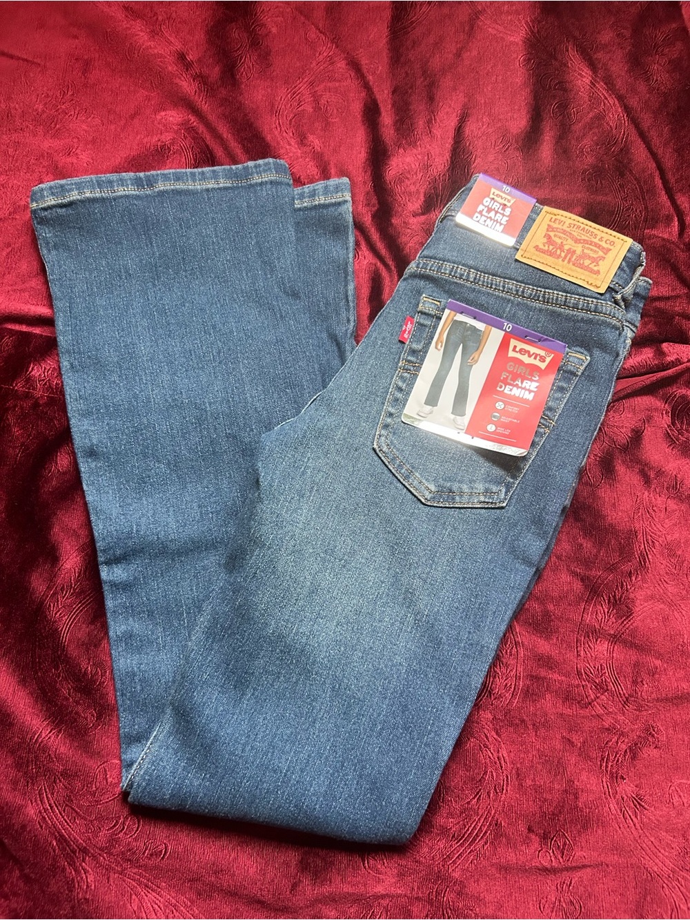 Levi's Girls Blue Flare Denim Jeans